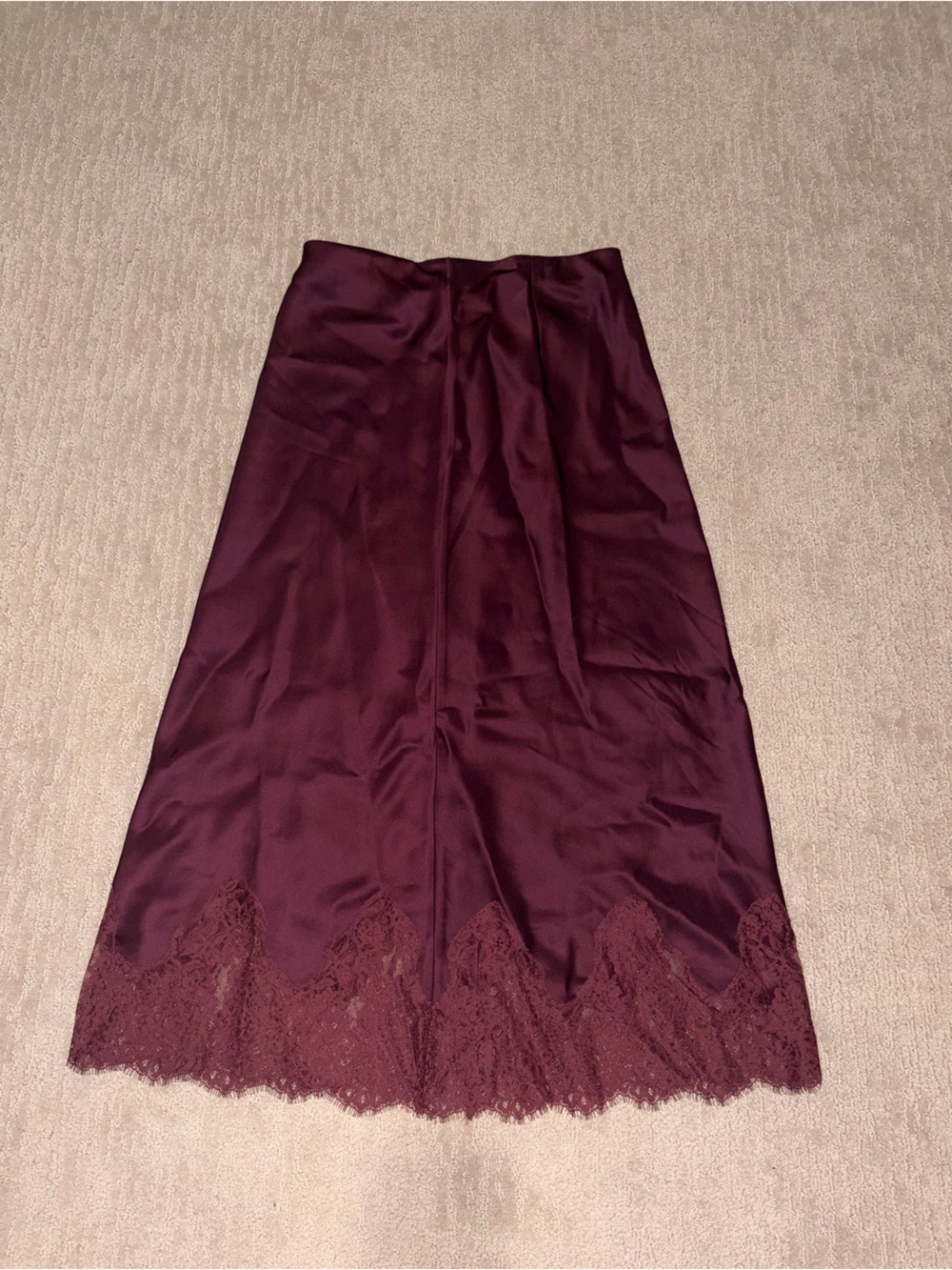 Aritzia Henrietta satin skirt